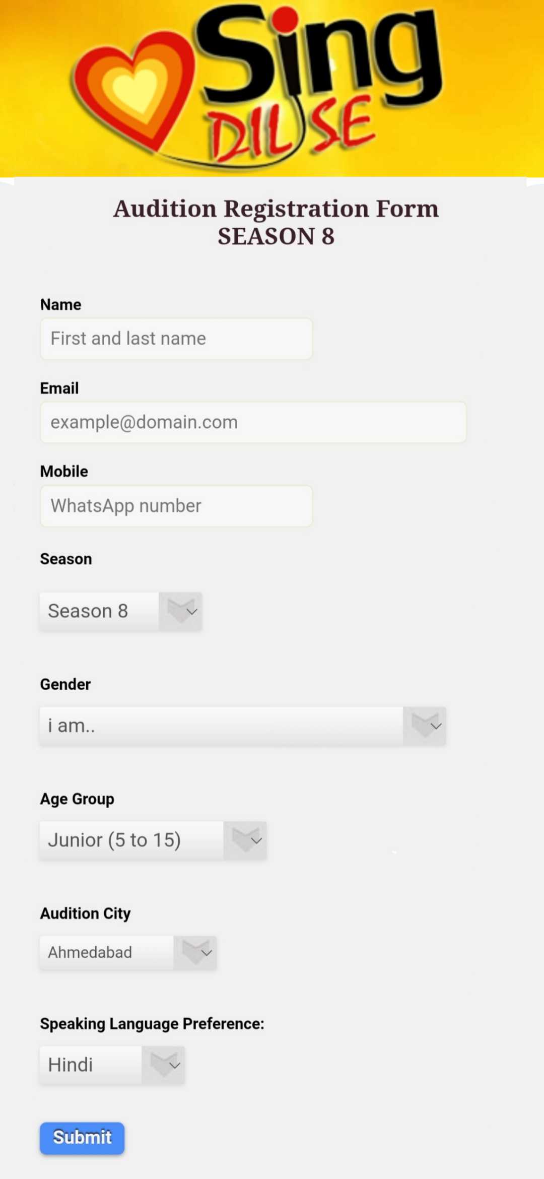 Singing Audition 2024 & 2025 Auditions Guide