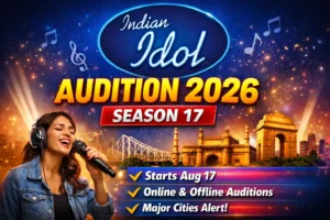 Online audition registration form for Indian Idol 2026
